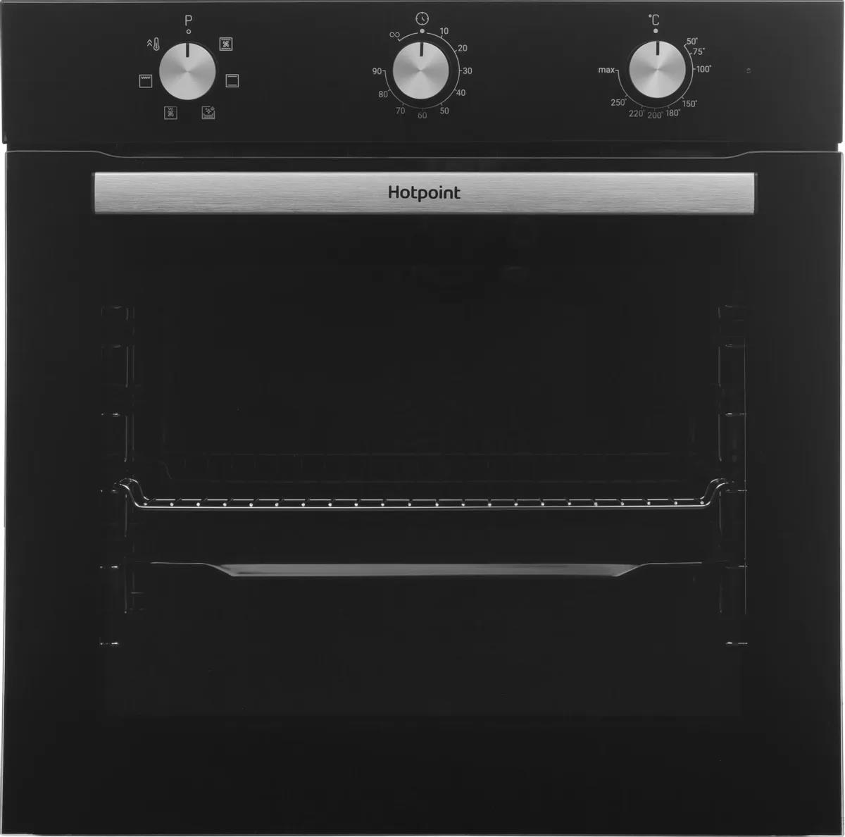 Изображение Духовой шкаф HOTPOINT HETF 614 JH BL (72 л , чёрный)