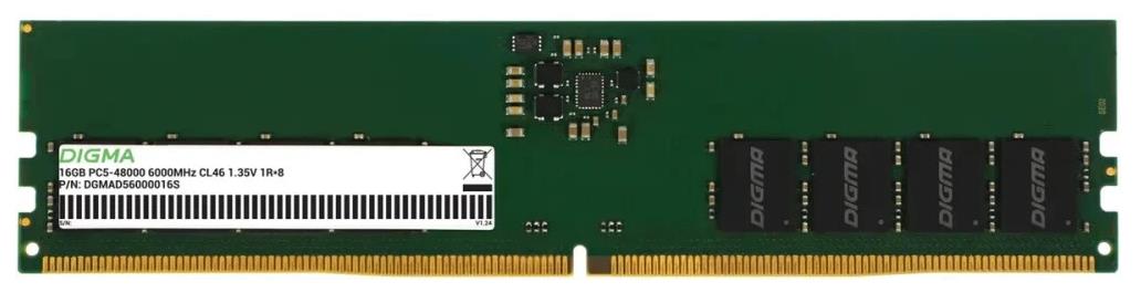 Изображение Оперативная память 16 GB DDR5 Digma DGMAD56000016S (48000 Мб/с, 6000 МГц, CL46)