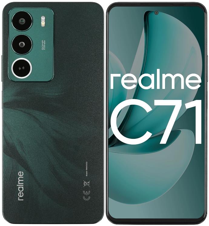 Изображение Смартфон Realme C71 (256 Гб/8 Гб) зеленый