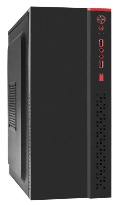 Изображение Корпус ExeGate AA-443U-AA400 400W Black (mATX, ATX, Mini-ITX, черный, 400 Вт)/(EX298141RUS)
