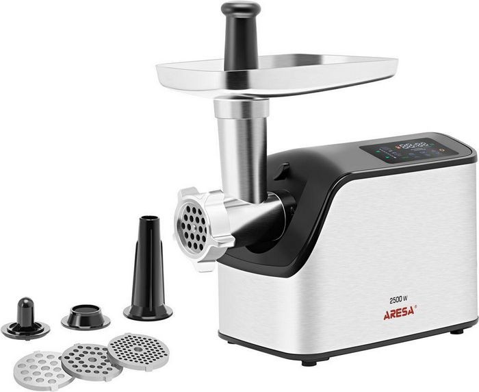 Изображение Мясорубка Aresa AR-2107 (2500 Вт /2,8 кг/мин/серебристый)
