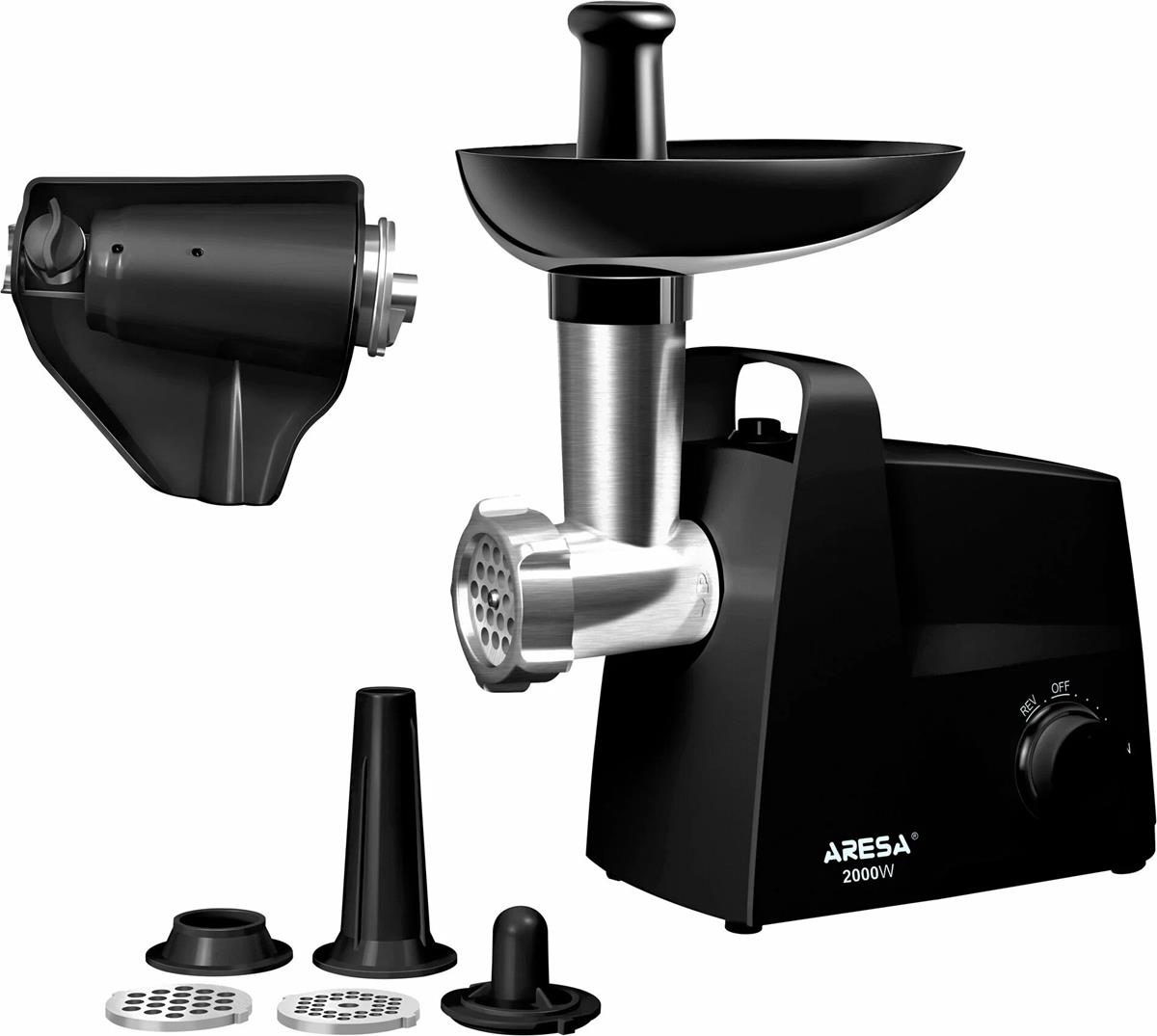 Изображение Мясорубка Aresa AR-2112 (2000 Вт /2 кг/мин/черный)