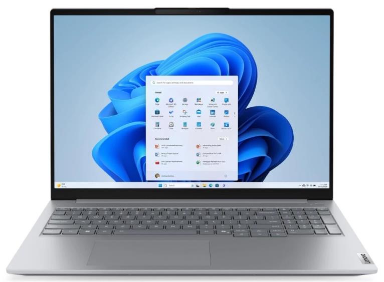 Изображение Ноутбук Lenovo ThinkBook 16 G8 IAL (Intel 255H 2000 МГц/ SSD 512 ГБ  /RAM 32 ГБ/ 16" 1920x1200/VGA встроенная/ Windows 11 Pro) (21SK002NUE_32Win11P)